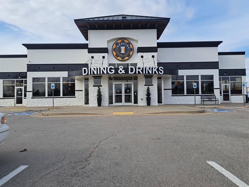 Commercial warehouse painting by OKC commercial painters