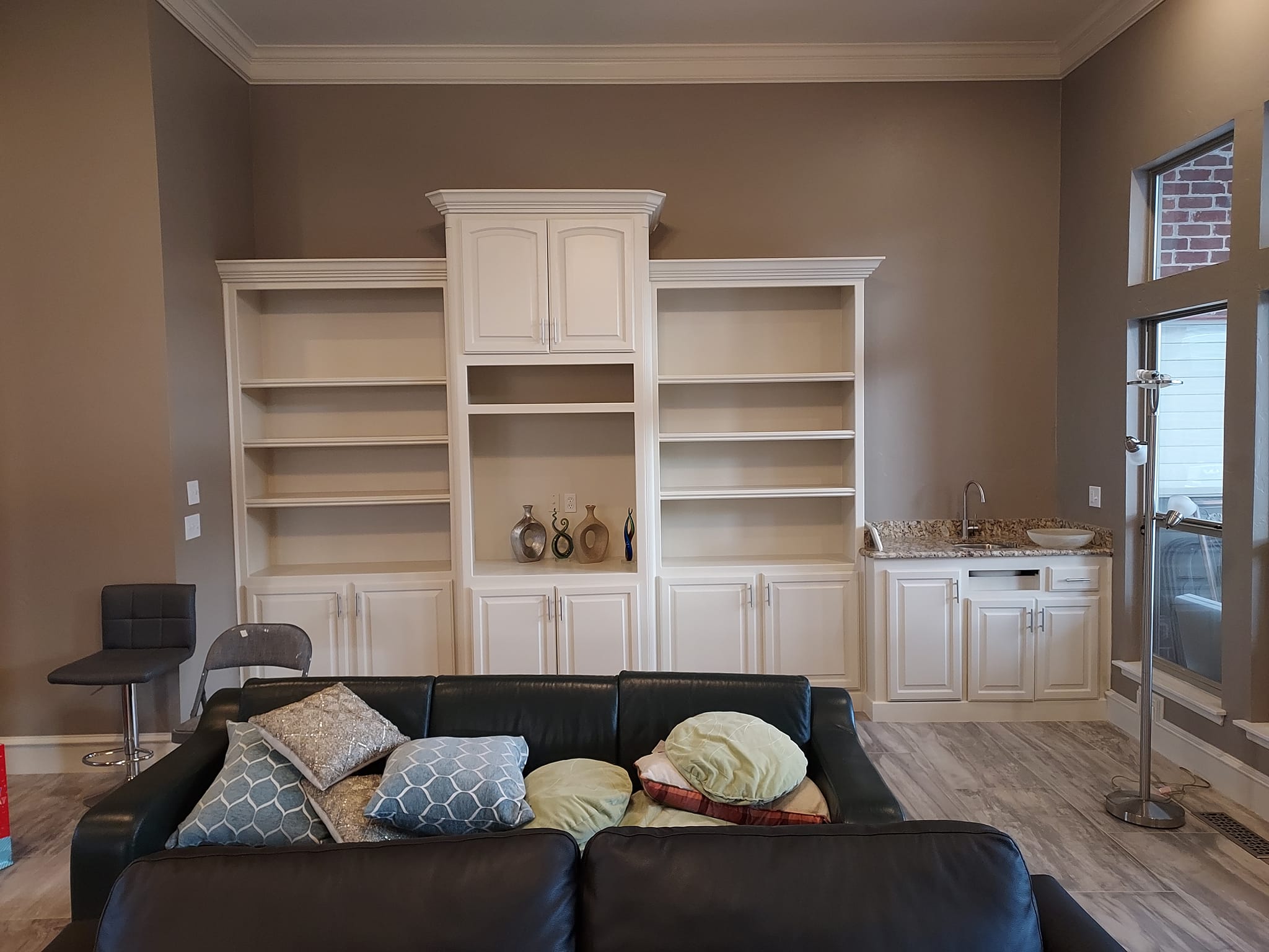 Bedroom interior painting project by residential painters in Oklahoma City